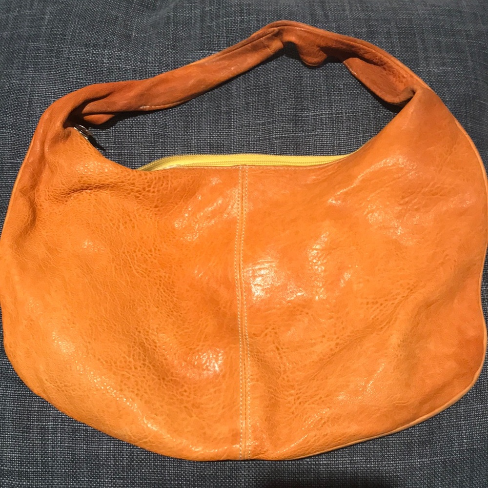 Italian Yellow Leather Bag